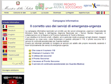 Tablet Screenshot of emergenzaurgenza.agenas.it